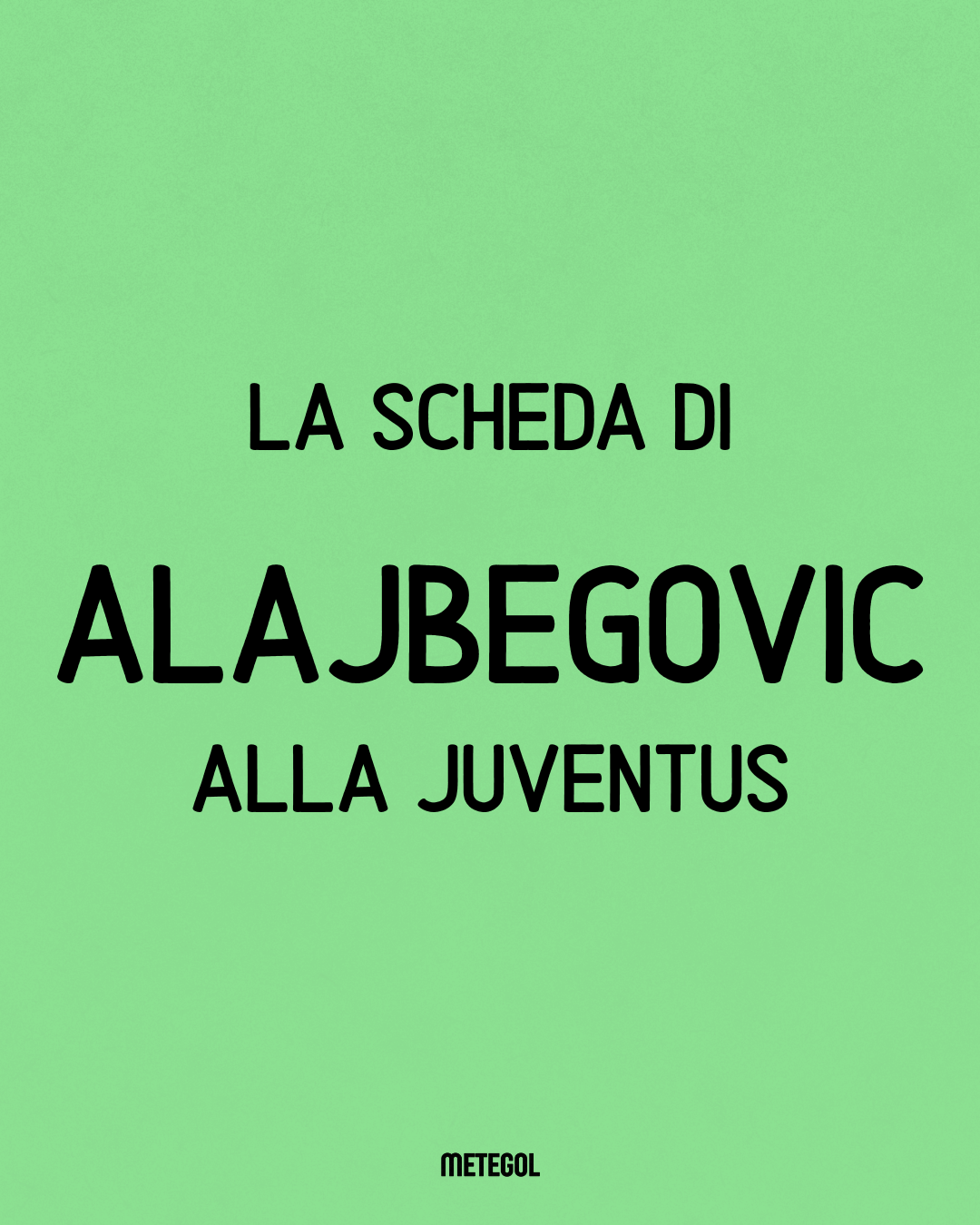La scheda di Alajbegovic — Juventus